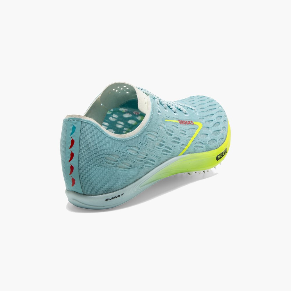 Chaussure d'Athlétisme Brooks ELMN8 7 Running Bleu Rouge Femme | MYL-8627398